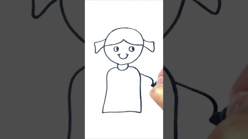 Как нарисовать куклу пошагово | How to draw a Doll Step by Step |  Drawing a Doll