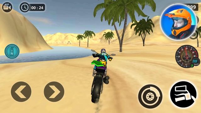 Motocross Beach Bike Stunt Racing - Motor Racer Games Gameplay Android