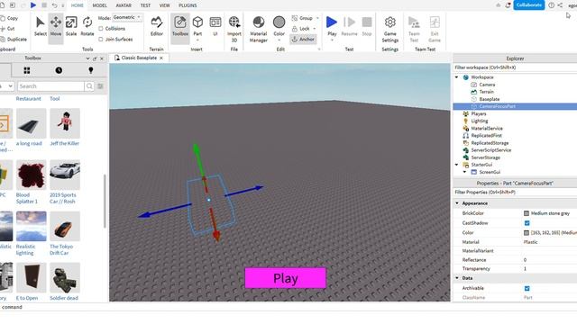 Как сделать меню в роблокс студио 2023 Roblox studio 2023 смотреть онлайн