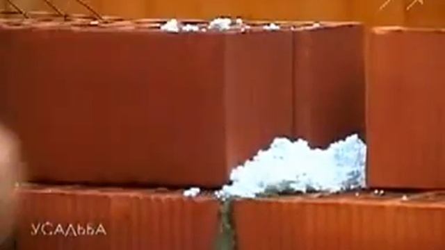 Кирпичная кладка с утеплением.