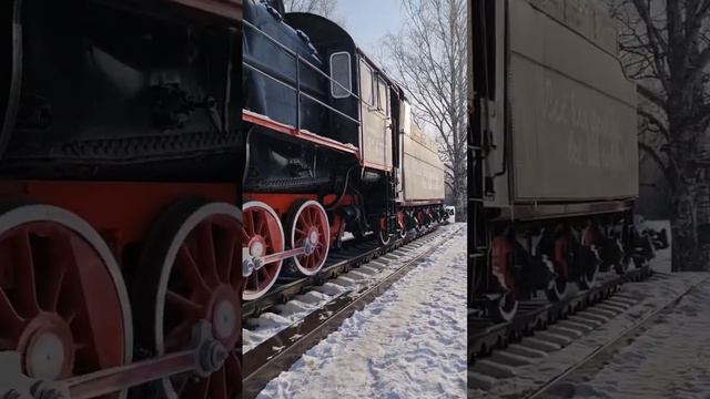 Паровоз на станции Ладожское озеро [Дорога жизни] #санктпетербург #дорогажизни #ладожскоеозеро