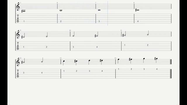 Spider Walk with metronome | Guitar Exercise