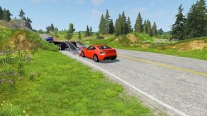 трактор и перебитые машины