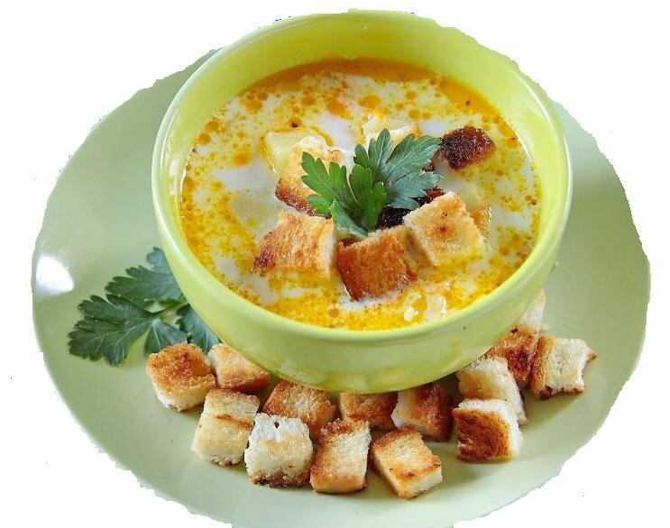 Суп пюре из картофеля с гренками рецепт с фото