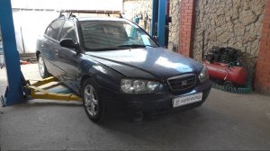 Замена термостата двигателя на Hyundai Elantra 2,0 Хендай Элантра 2002 года