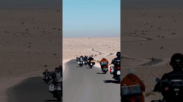 Riding one of the most beautiful roads of Sahara in #tunisia #tunisie #bmwgs1250 #motorcycletravel