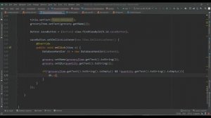 Android Studio | Grocery List application using SQLite Database - Part 7 #androidstudio