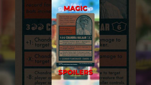 Magic Spoilers! Secret Lair Drop | Magic the Baseballing | Chandra Nalaar