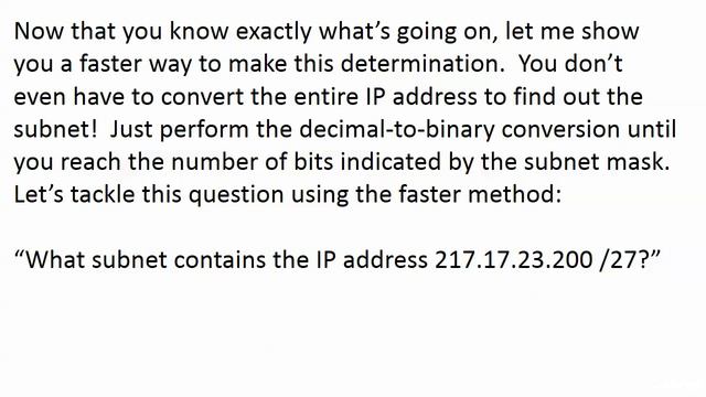 077 Subnet 8 Finding The Subnet Of An IP Address смотреть онлайн