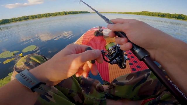 Рыбалка с SUP борда / Сапборд с Aliexpress / Сапборд с карпом смотреть онлайн