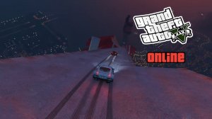 Скоростной спуск по диагональной ледянке  в GTA V OnLine