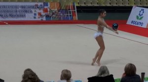 Юлия Синицына, мяч.Чемпионат Москвы,19.03.2014.Финал.Многоборье.