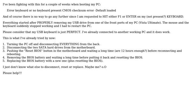 Keyboard error or no keyboard present (2 Solutions!!) смотреть онлайн