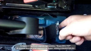 Установка консоли ручника и подлокотника на рено Логан 2014