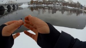 Февральская ловля окуня на микроджиг