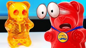 Как устроен желейный медведь? |Что внутри у желейного медведя