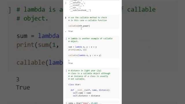 What are Callable Objects in Python? #python #education #programming #pythons #foryou #fyp #colab