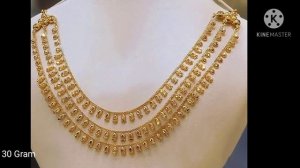 #Trending Gold Chain Layers Necklace Designs !! #Gold Necklace weight 10- 70 Gram !! #Gold Chain !!