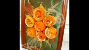 Новогодние поделки из шкурок мандарина.