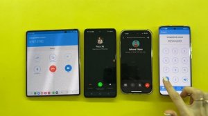 SkyPhone vs WhatsApp Business incoming Call IPhone 14pro vs Realmi 11pro vs Z Fold vs Poco X6
