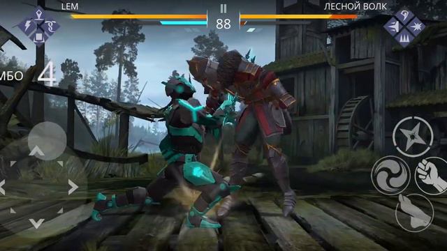 Лесной волк - бой. Прохождение. Сюжет "Плохой волк 🐺 " Мир Джун. Игра Shadow fight 3 смотреть онлайн