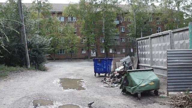 На Кошурникова, 7 сожгли мусорные баки - Абакан 24
