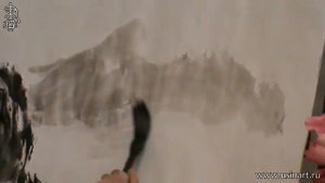 Уроки по пейзажной живописи у-син. Урок 9 _Шань Шуй горы в тумане