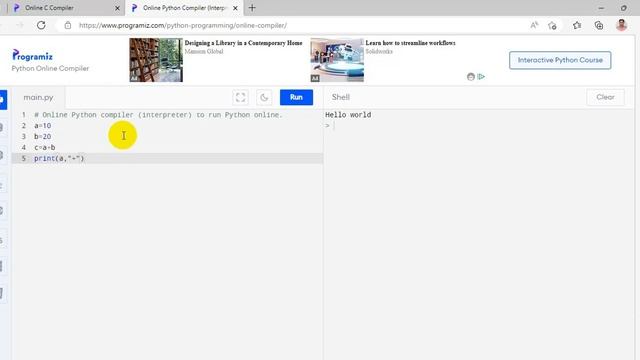 Programiz Online Interpreter for Python || Online Interpreter for Python смотреть онлайн