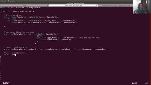 Implement java.util.function.IntBinaryOperator in java