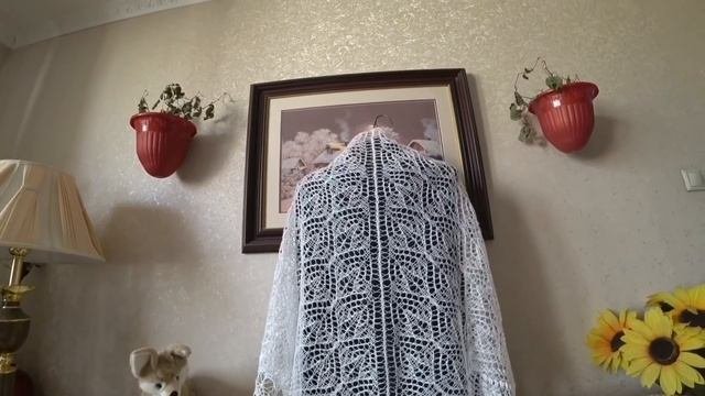 Совместник 2.10 / Закончили шаль Ольги Бочкарёвой « Осенний букет» / Шали участников 23.03.2018ъъ