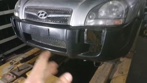 Hyundai Tucson. Дотяжка лонжерона, и сборка