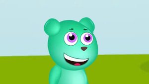 Mega Gummy Bear In Search Of Gold Finger Family Nursery Rhymes for kids Toys Fun