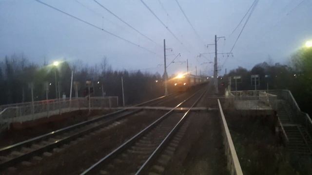 Электропоезд ЭД4М1-0008 с сообщением Электрогорск-Москва(Курский Вокзал). смотреть онлайн