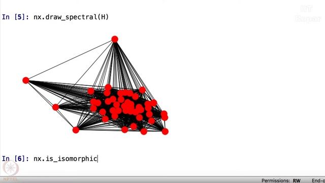 NetworkX Isomorphic graphs Part 2 mod09lec354 смотреть онлайн
