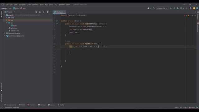 8. Факториал на Java смотреть онлайн