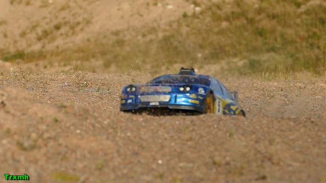 Kyosho DRX VE Subaru Impreza RC Rally Action in Slow-Mo