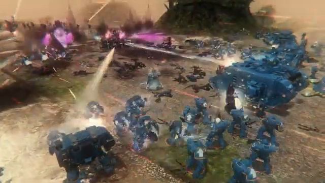 Ultramarines vs Cult of Slaanesh - Unification Mod (Survival), Warhammer 40K: Dawn of War: Soulstor смотреть онлайн