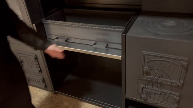 Мангальная зона с коптильней, печкой под казан и вытяжкой для беседки и террасы смотреть онлайн