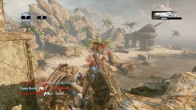 Modded Retro Lancer on Gears of War 3 (Hilarious Rage!) смотреть онлайн