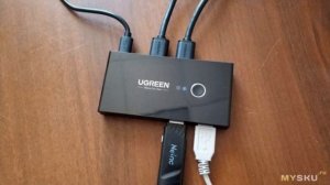 KVM-переключатель Ugreen US216 или как связать один комплект устройств с двумя компьютерами