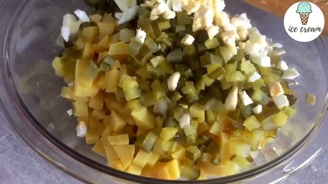 Самый лёгкий и вкусный САЛАТ на каждый день! Картофельный салат рецепт