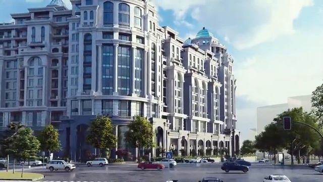 METROPOL RESIDENCE AND BUSINNESS CENTER ARCHITECTURAL ANIMATION SCENE FOR TASHKENT BIG PROJECT