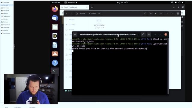 How to make your own FTB: Revelation Modded Minecraft Server on Linux! смотреть онлайн