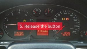 Audi Allroad C5 2000-2005 How to Reset the maintenance indicator