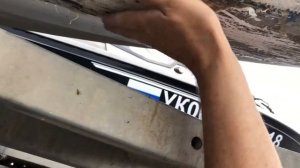 Переклейка кильгарда после ПУ клея.