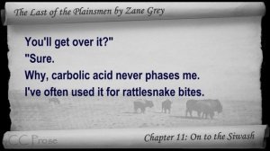 Chapter 11 - The Last of the Plainsmen by Zane Grey - On to the Siwash