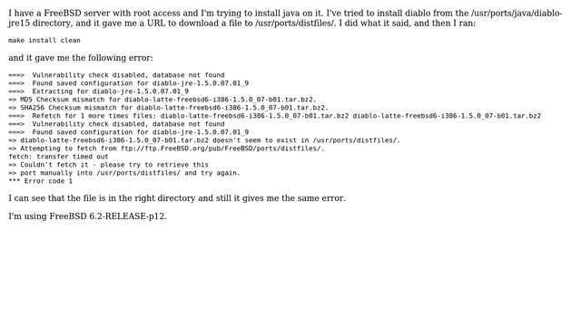 Installing java on freeBSD смотреть онлайн