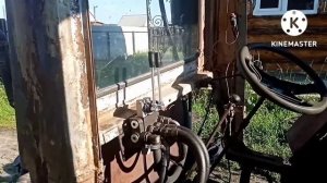 Самодельный трактор с двигателем от Т-25. Сделал гидравлику.
