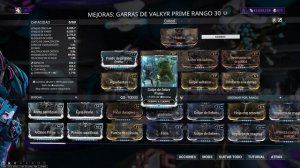 Warframe -- Valkyr prime build actualizada 2019!!