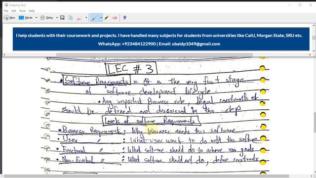 CS504 Software Eng. Basics Short Lecture # 3 | Software Engineering Coursework Help for University